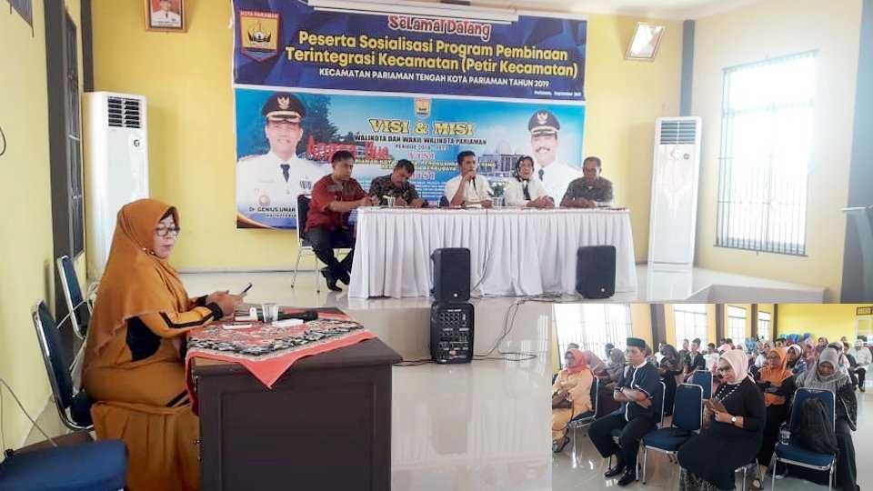 Kecamatan Pariaman Tengah Gelar Rapat koordinasi Pemerintah Kecamatan dengan Kelurahan