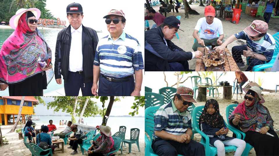 Liburan Ke Kota Pariaman, Mr. Moon Hoyong Dari Korea, Kagumi keasrian Pulau Angso Duo