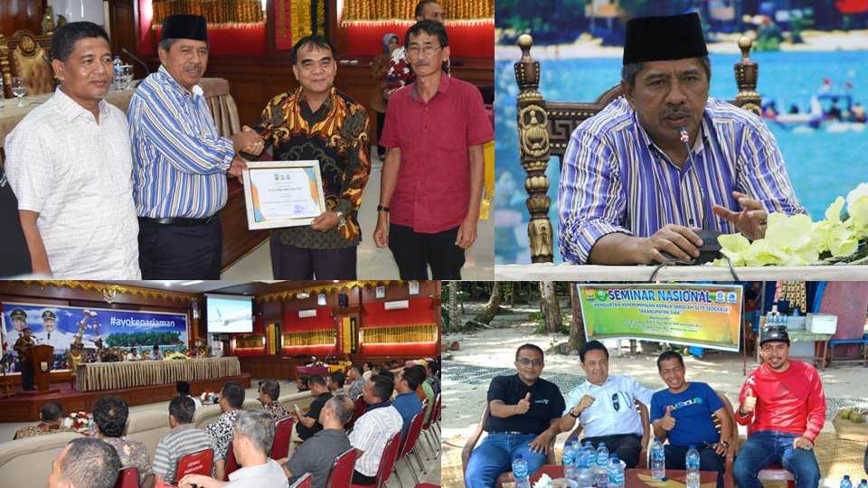 Bupati Siak AlFedri Kunjungi Kota Pariaman, Gelar Seminar Nasional di Pulau Angso duo