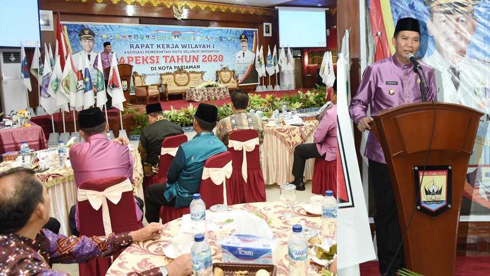 24 Walikota Se-Wilayah Sumatera Hadiri Rakerwil I APEKSI di Kota Pariaman