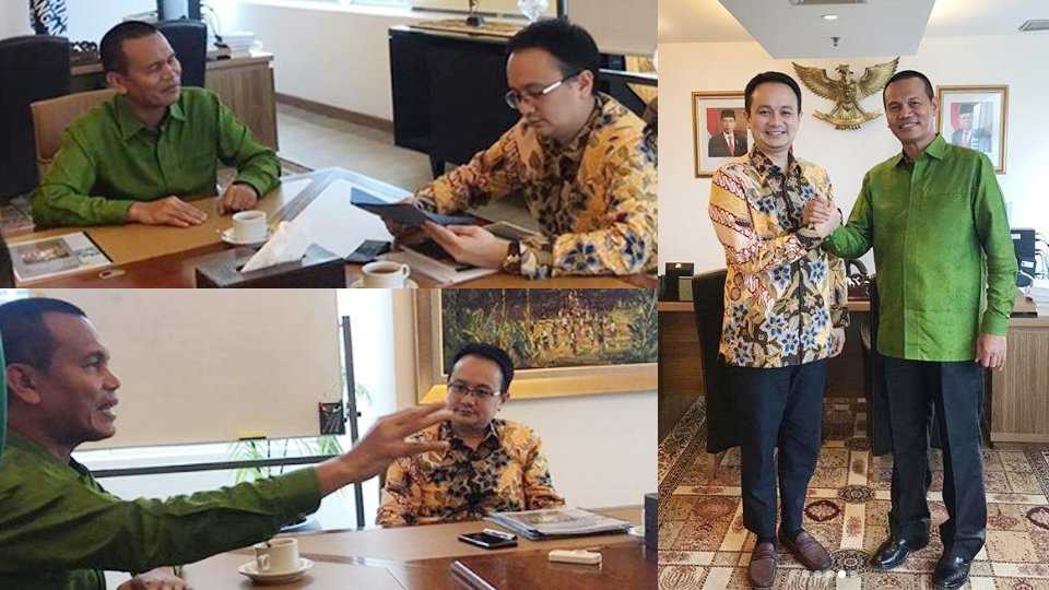 Genius Umar Temui Jerry Sambuaga, Koleganya yang kini jadi Wakil Menteri Perdagangan RI di Jakarta