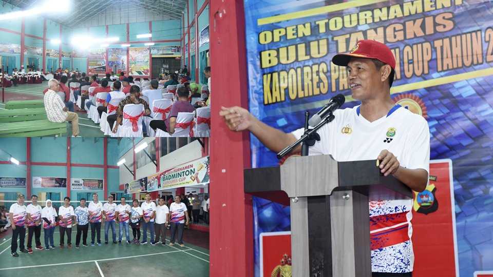 Genius Umar buka Open Turnament Badminton Kapolres Pariaman Cup Tahun 2020