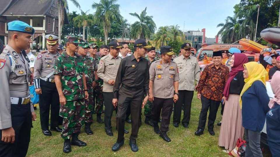 BPBD Kota Pariaman Bersama Tim Lainnya Siap Bantu Tanggulangi Bencana